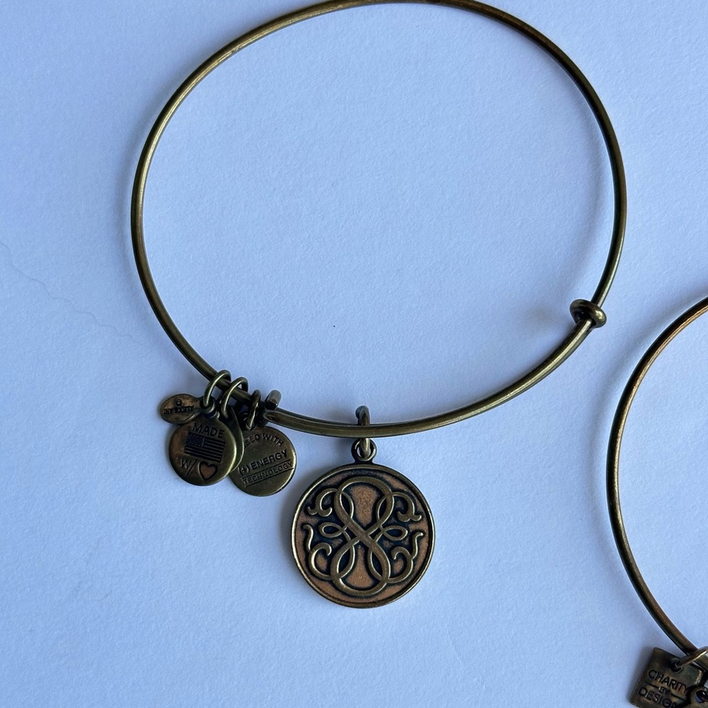 Stack Of 12 Alex And Ani Bangles - image 2